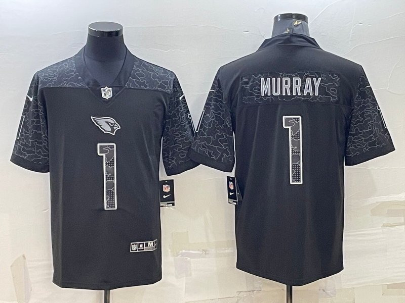 Men's Arizona Cardinals Kyler Murray #1 Black RFLCTV Limited Jersey1