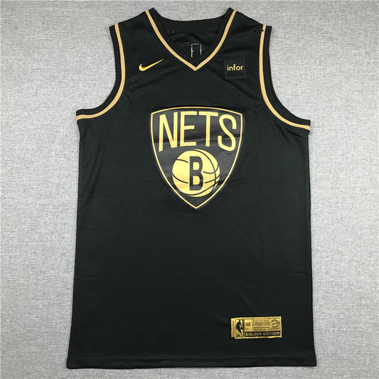Men's Brooklyn Nets Kyrie Irving #11 NBA Black Swingman Player Jersey1