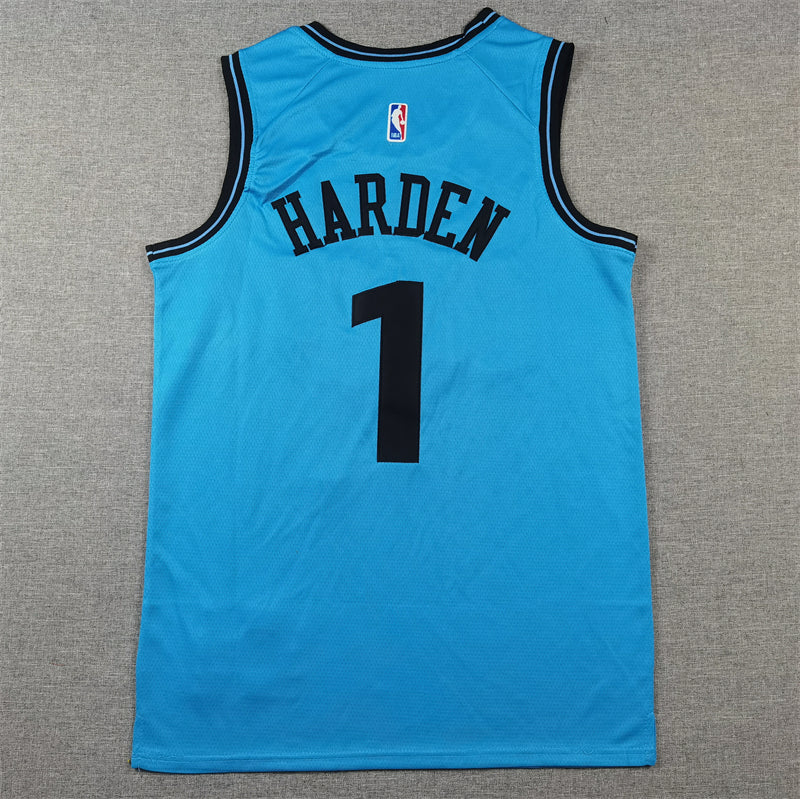 Men's LA Clippers James Harden #1 Light Blue 2024/25 Swingman Player Jersey1 - City Edition