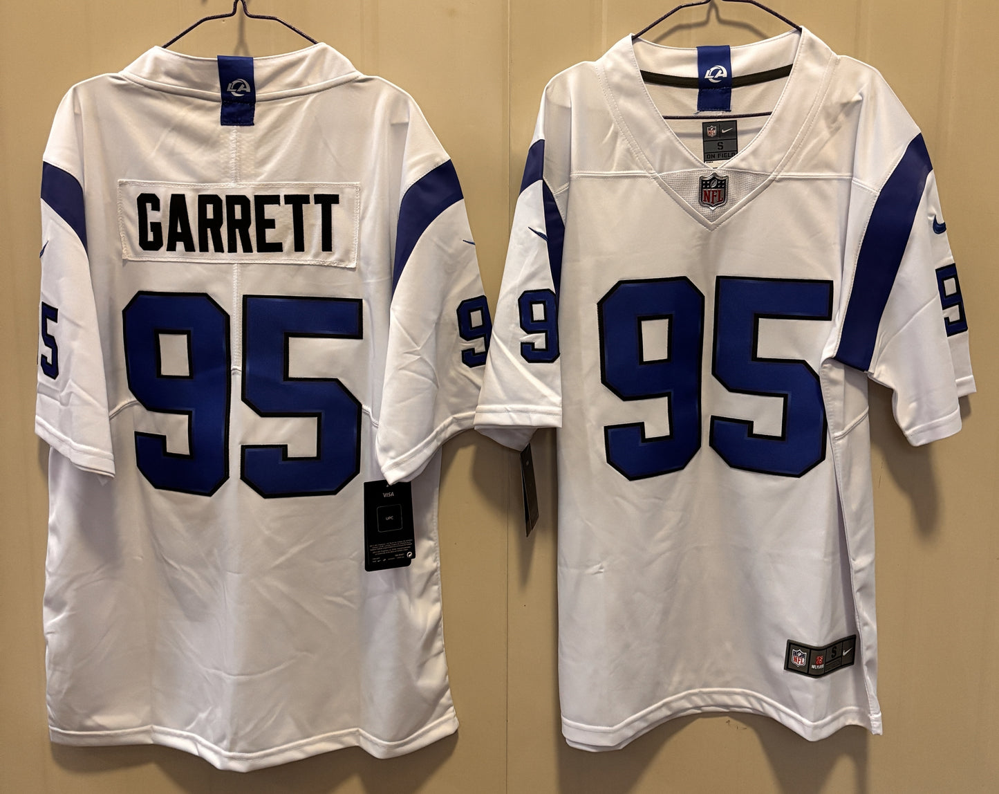 Men's Los Angeles Rams Myles Garrett #95 Fearsome White Game Jersey