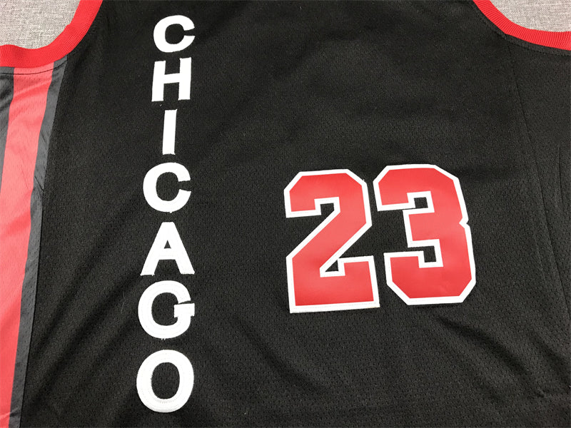 Men's Chicago Bulls Michael Jordan #23 Black 2023/24 Swingman Jersey1 - City Edition