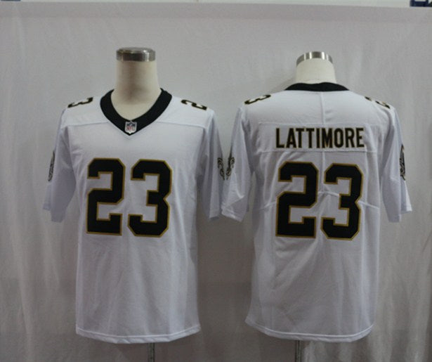 Men's New Orleans Saints Marshon Lattimore #23 White Game Jersey1