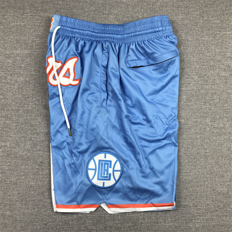 Men's LA Clippers Blue City Edition Basketball Shorts1