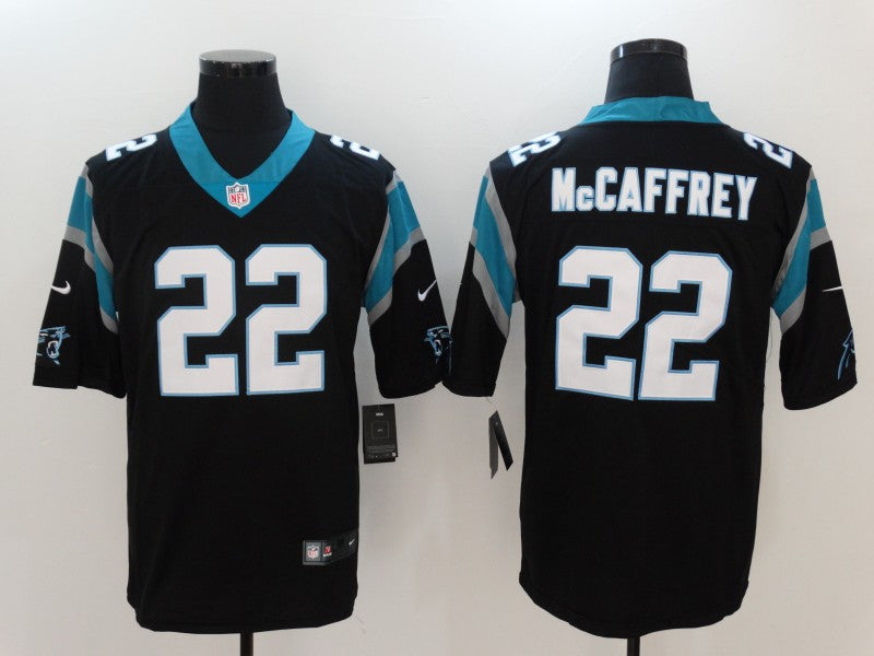 Men's Carolina Panthers Christian McCaffrey #22 Black Classic Limited Jersey1