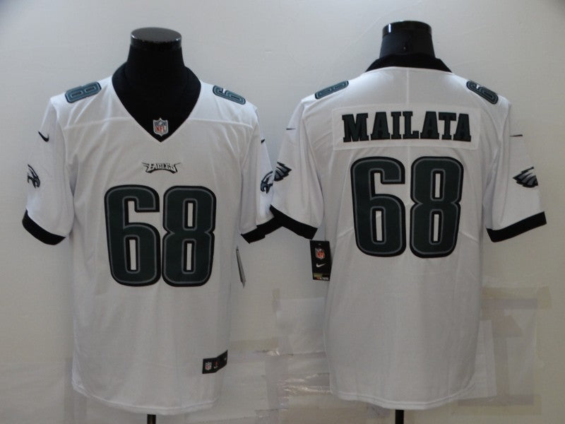Men's Philadelphia Eagles Jordan Mailata #68 White Game Jersey1