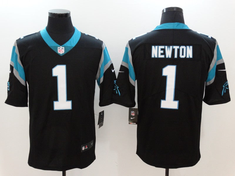 Men's Carolina Panthers Cam Newton #1 Black Game Jersey1