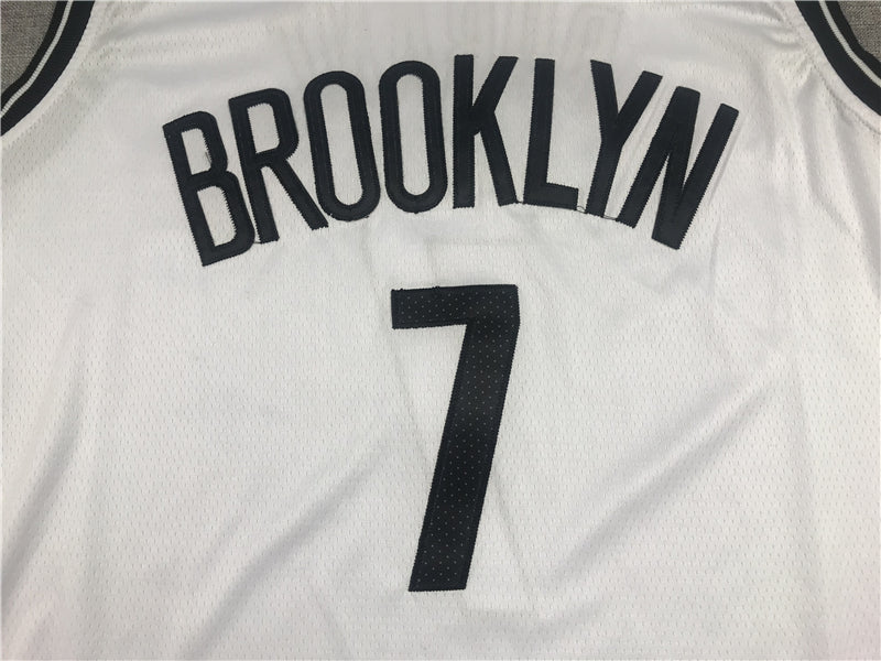 Men's Brooklyn Nets Kevin Durant White 2019 Fast Break Player Movement Jersey1