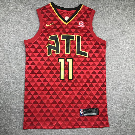 Men's Atlanta Hawks Trae Young #11 NBA Red Swingman Jersey1