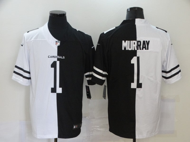 Men's Arizona Cardinals Kyler Murray #1 Black/White Game Jersey1