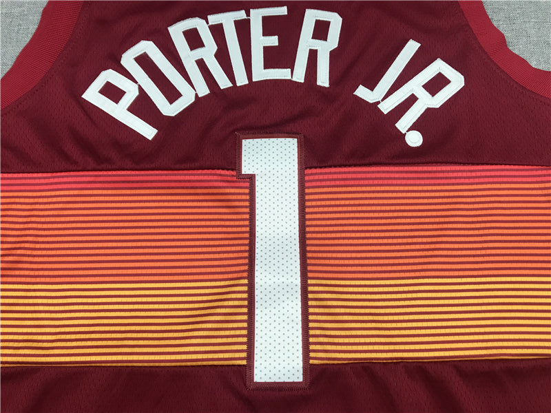 Men's Denver Nuggets Michael Porter Jr. Red Swingman Player Jersey1