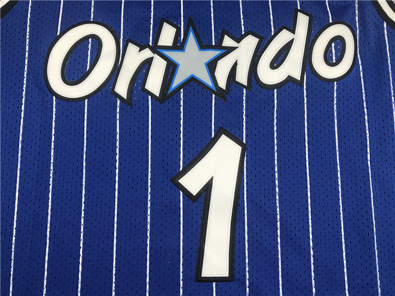 Men's Orlando Magic Penny Hardaway #1 Blue Hardwood Classics Swingman Jersey1