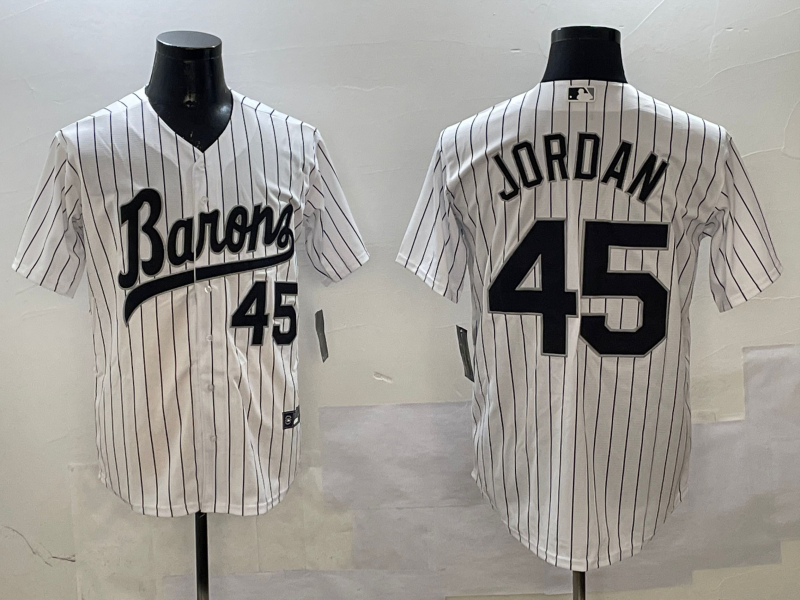 Men's Chicago White Sox Michael Jordan #45 White Limited Player Jersey1