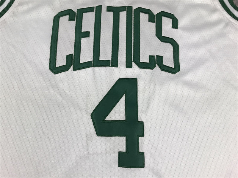 Men's Boston Celtics Jrue Holiday #4 White Swingman Jersey1 - Association Edition