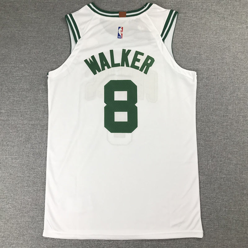 Men's Boston Celtics Kemba Walker #8 NBA White Game Jersey1
