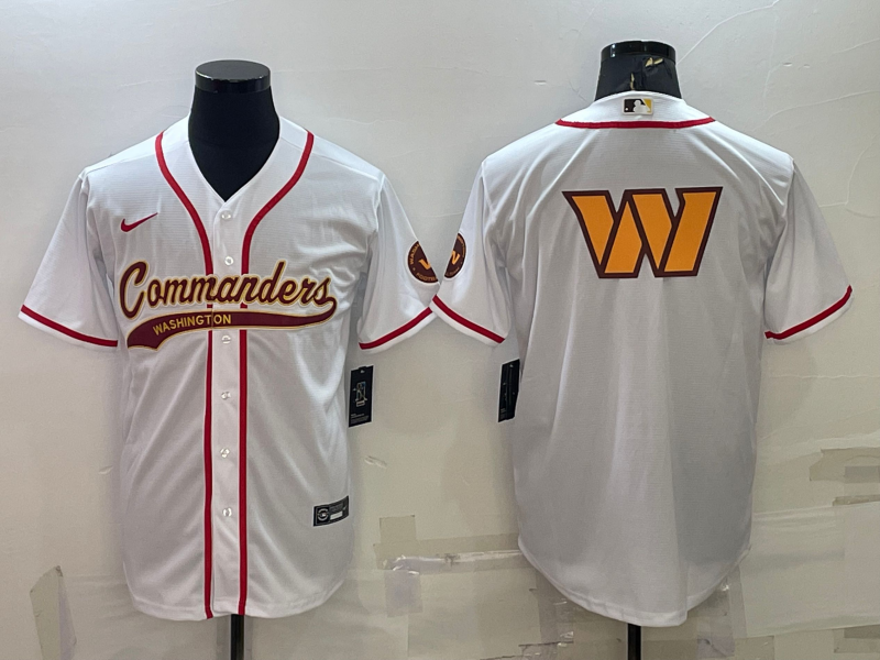 Men's Washington Commanders White Game Jersey1