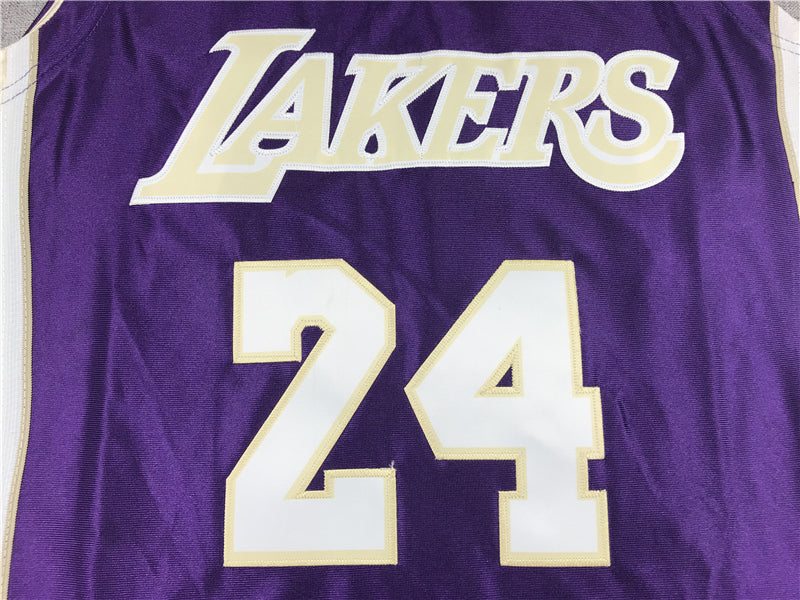 Men's Los Angeles Lakers Kobe Bryant Hall of Fame Purple Hardwood Classics Jersey1