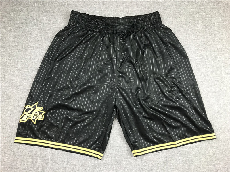 Men's Philadelphia 76ers Rat Year Limited Edition Black Basketball Shorts1