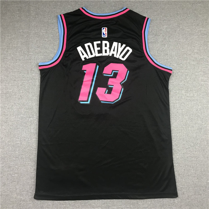 Men's Miami Heat Bam Adebayo #13 Black Swingman Player Jersey1