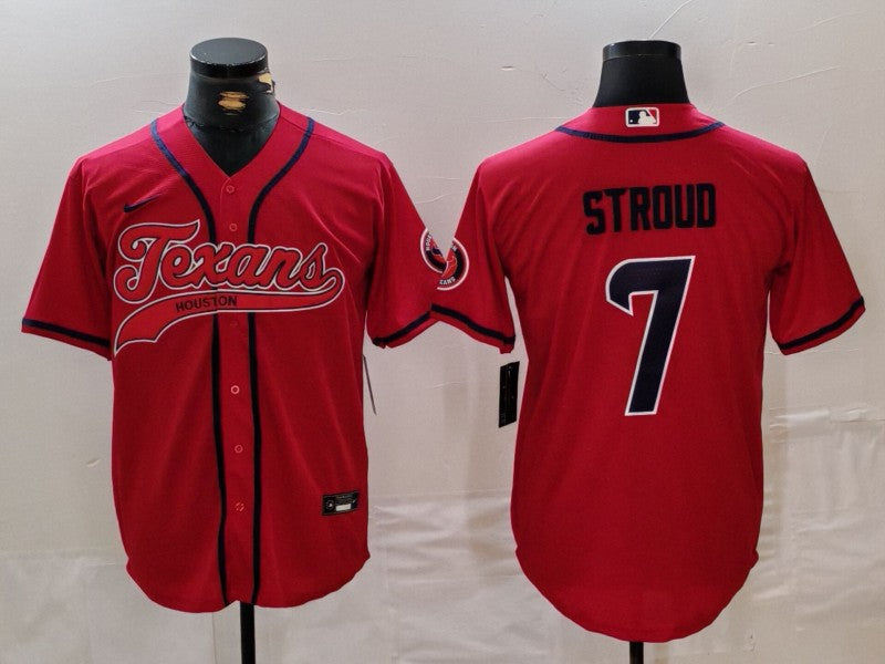 Men's Houston Texans C.J. Stroud #7 Red Game Player Jersey1