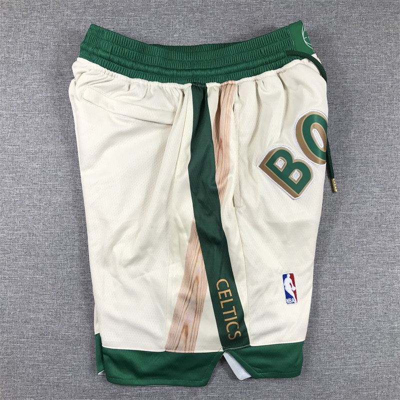 Men's Boston Celtics White 2023/24 Pocket Shorts1 City Edition