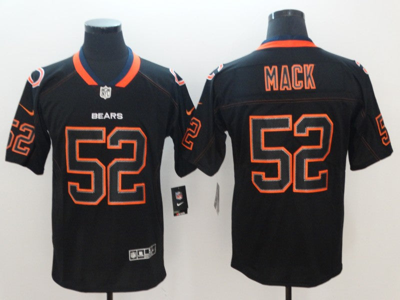 Men's Chicago Bears Khalil Mack #52 Black Game Player Jersey1