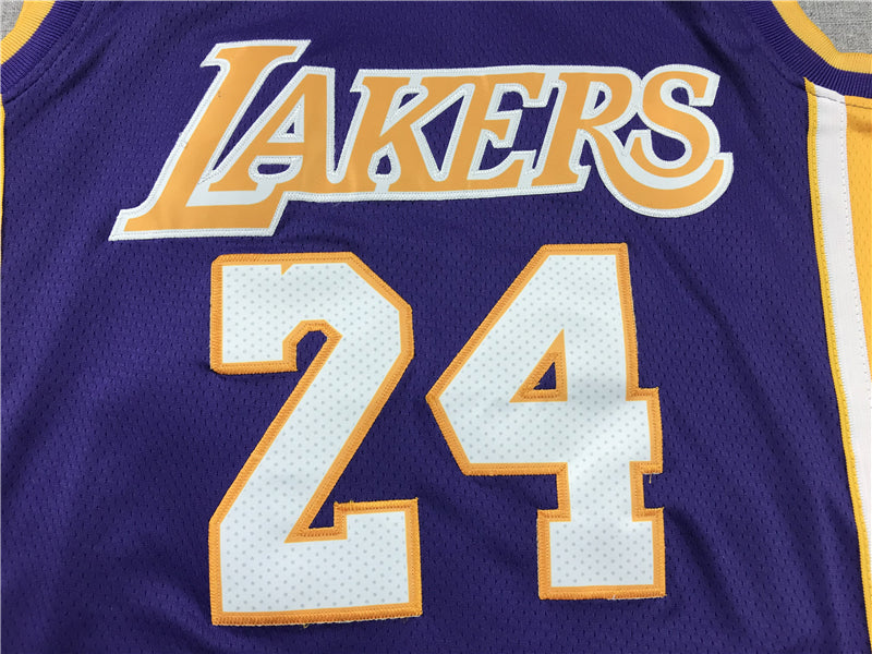 Men's Los Angeles Lakers Kobe Bryant #24 Purple Swingman Player Jersey1