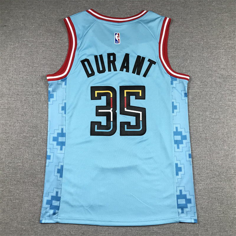 Men's Phoenix Suns Kevin Durant #35 Turquoise 2022/23 Swingman Jersey1 - City Edition