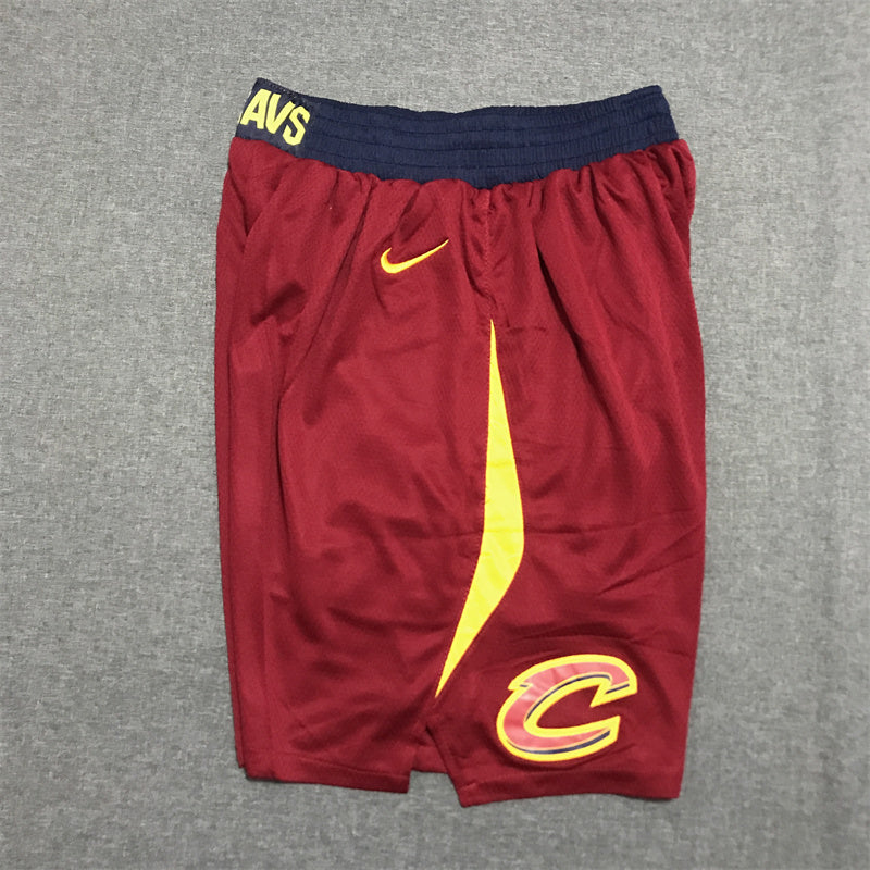 Men's Cleveland Cavaliers Wine Basketball Shorts1