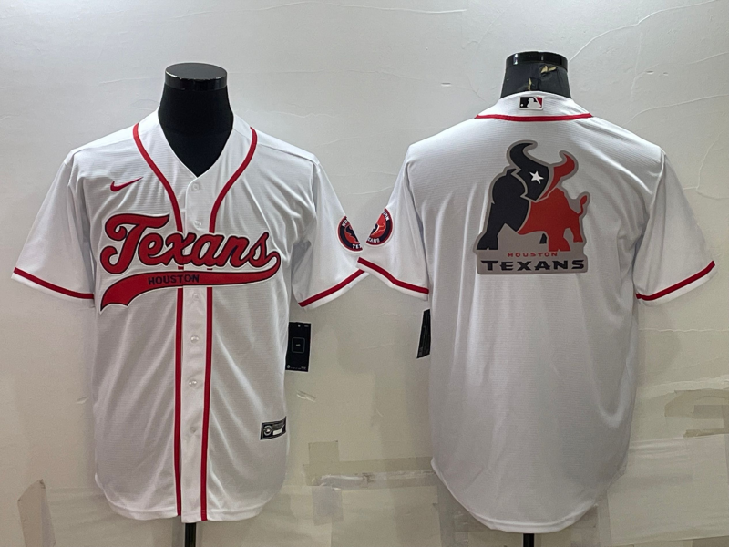 Men's Houston Texans White Game Jersey1