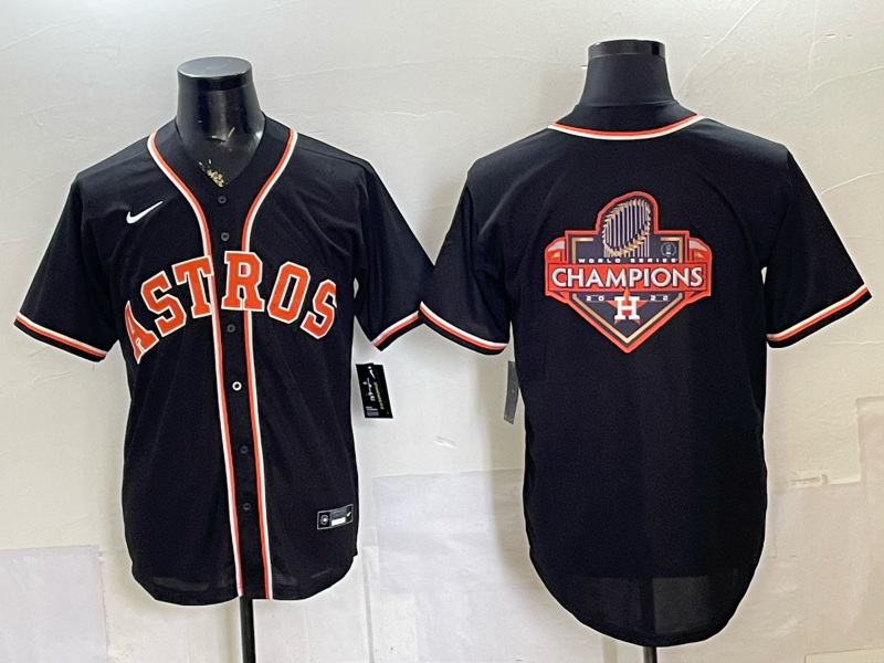 Men's Houston Astros Black Fashion Player Out Jersey