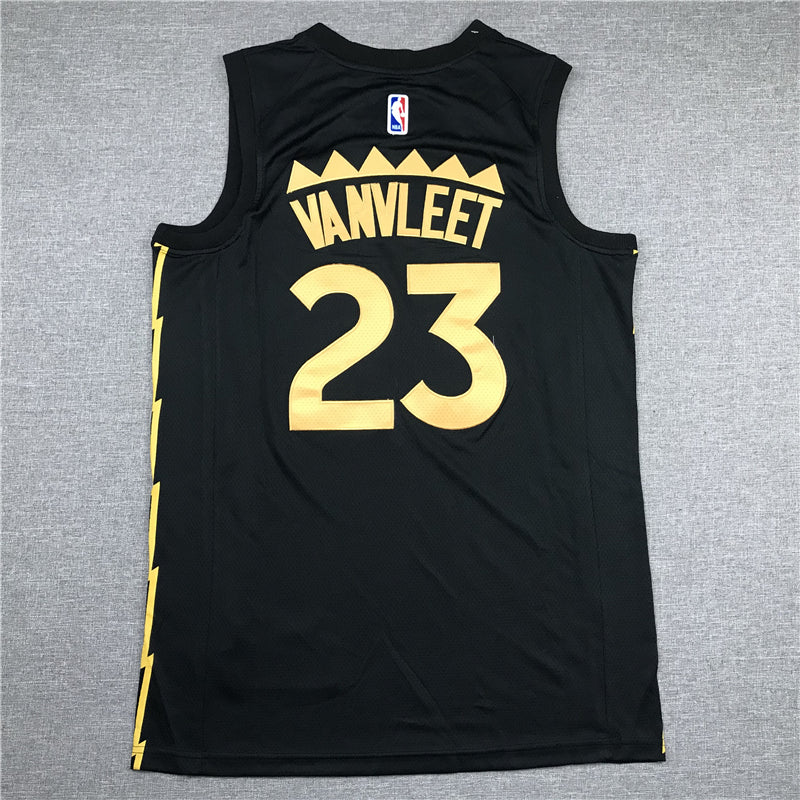 Men's Toronto Raptors Fred VanVleet Black 2020/21 Swingman Jersey1 - City Edition