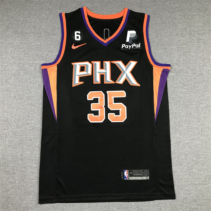 Men's Phoenix Suns Kevin Durant #35 Black 2022/23 Player Jersey1
