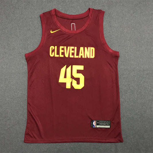 Men's Cleveland Cavaliers Donovan Mitchell #45 Burgundy Swingman Jersey1 - Icon Edition