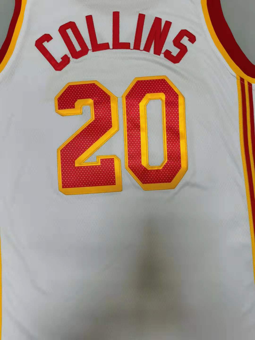 Men's Atlanta Hawks John Collins #20 White 2020/21 Fast Break Player Jersey1