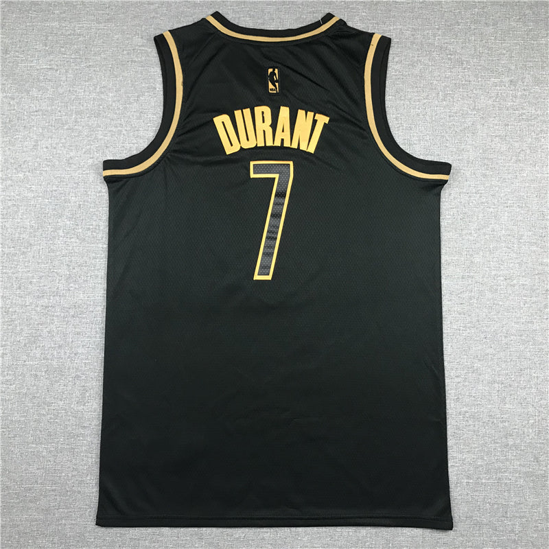 Men's Brooklyn Nets Kevin Durant #7 NBA Black Swingman Player Jersey1