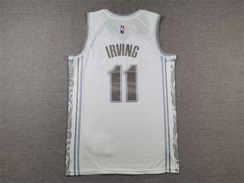 Men's Dallas Mavericks Kyrie Irving #11 White 2024/25 Swingman Player Jersey1 - City Edition