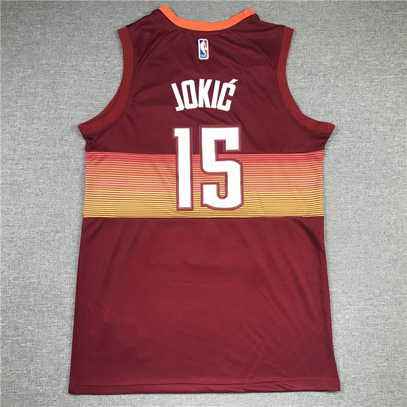 Men's Denver Nuggets Nikola Jokic Red Swingman Player Jersey1