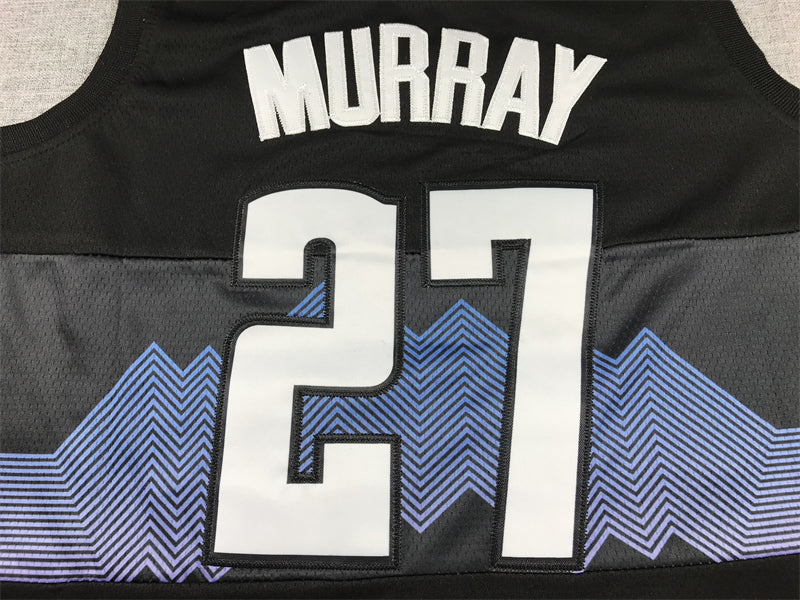 Men's Denver Nuggets Jamal Murray #27 Black 2023/24 Swingman Jersey1 - City Edition