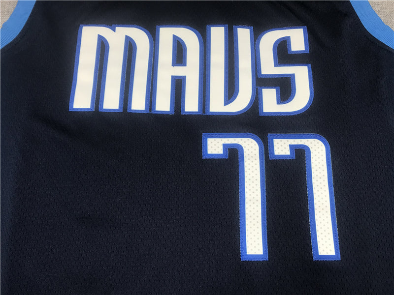 Men's Dallas Mavericks Luka Doncic #77 Navy 2020/21 Swingman Player Jersey1