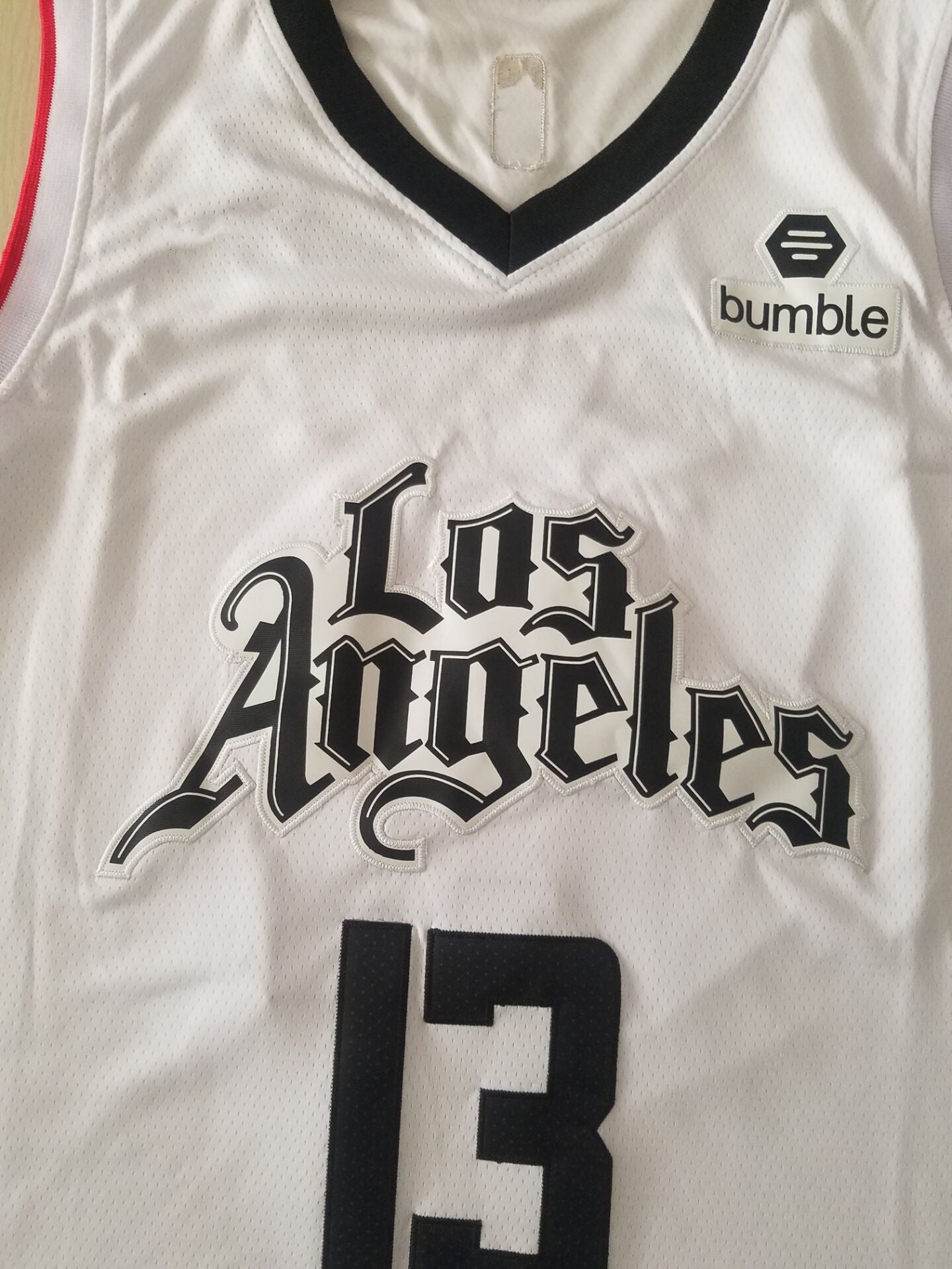 Men's LA Clippers Paul George #13 NBA White Classics Jersey1