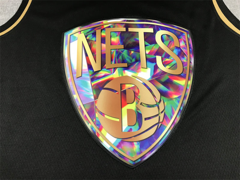 Men's Brooklyn Nets Kevin Durant #7 Black Swingman Player Jersey1