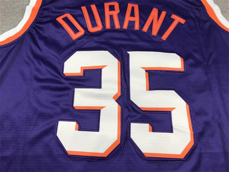 Men's Phoenix Suns Kevin Durant #35 Purple 2023/24 Fast Break Replica Jersey1 - Icon Edition