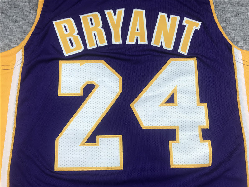 Men's Los Angeles Lakers Kobe Bryant #24 Purple Swingman Jersey1