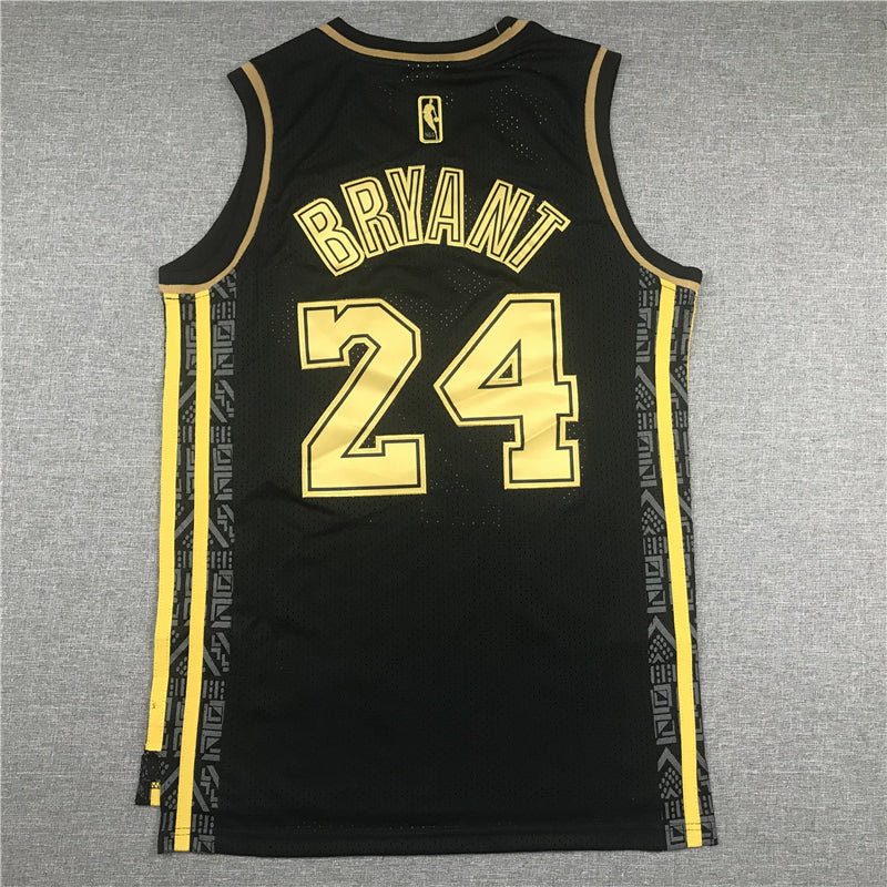 Men's Los Angeles Lakers Kobe Bryant #24 Black Replica Jersey1