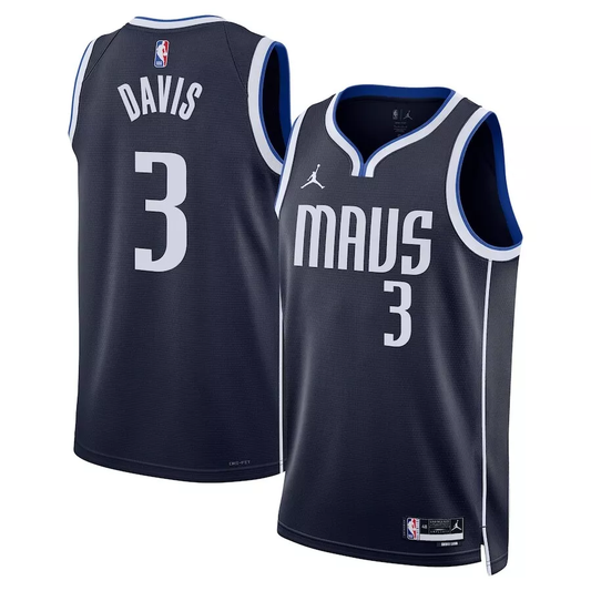 Men's Dallas Mavericks Anthony Davis #3 Navy Swingman Jersey1 - Statement Edition