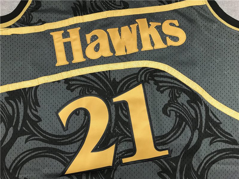 Men's Atlanta Hawks Dominique Wilkins 1986-87 Hardwood Classics Swingman Jersey1