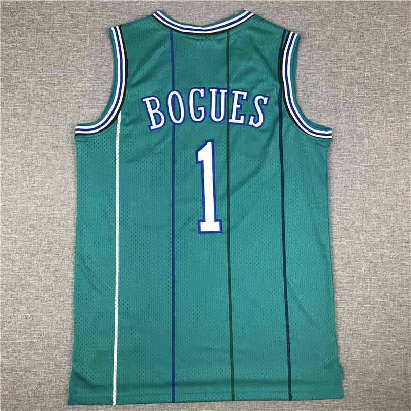 Men's Charlotte Hornets Muggsy Bogues 1992-93 Hardwood Classics Swingman jersey1