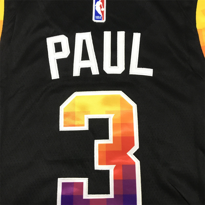 Men's Phoenix Suns Chris Paul #3 Black Swingman Jersey1 - Statement Edition