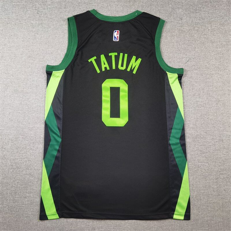 Jayson Tatum #0 Boston Celtics Black 2024/25 City Edition Swingman Player Jersey