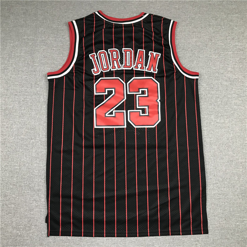 Men's Chicago Bulls Michael Jordan #23 Black Classics 1996-97 Authentic Jersey1